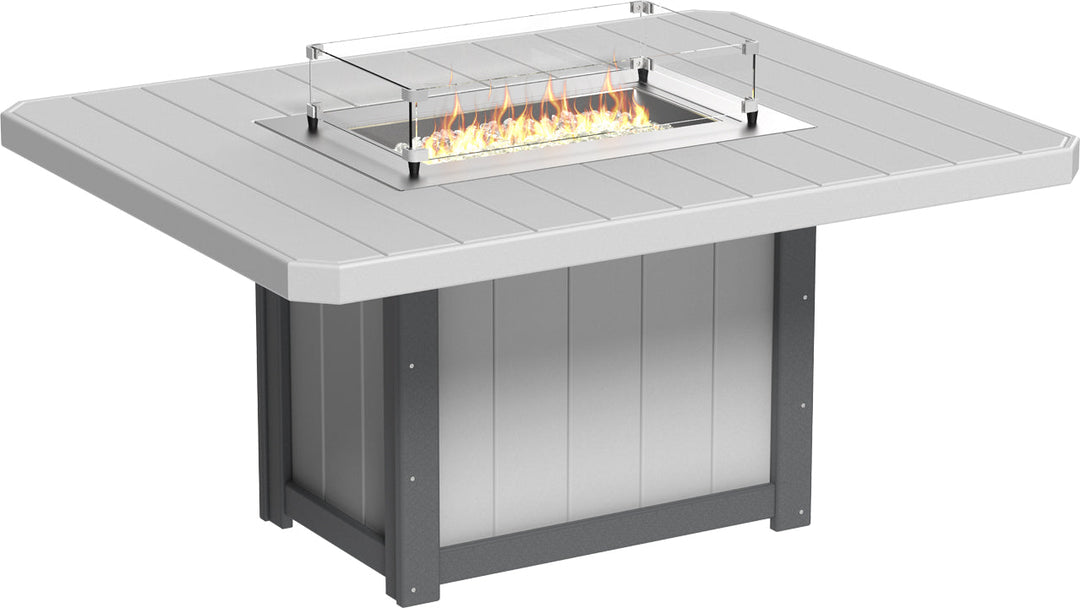 LCLFT62RDGSD-LuxCraft-Lumin Fire Table 62" Rectangular-Pangaea Patio