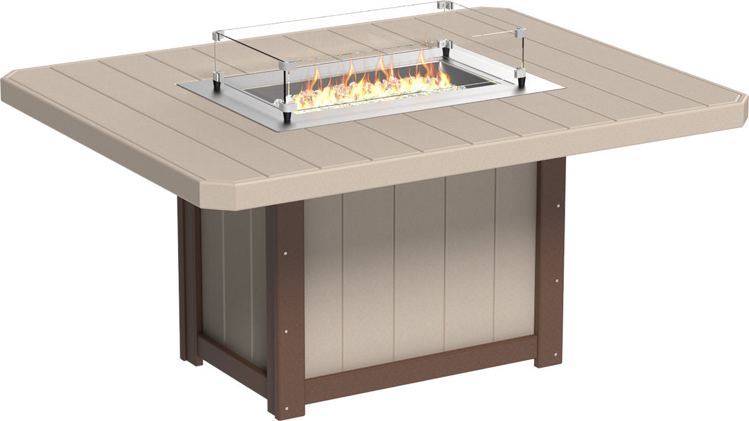 LCLFT62RWWCBRD-LuxCraft-Lumin Fire Table 62" Rectangular-Pangaea Patio