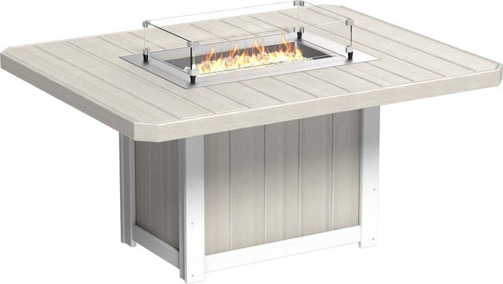 LCLFT62RBIWD-LuxCraft-Lumin Fire Table 62" Rectangular-Pangaea Patio