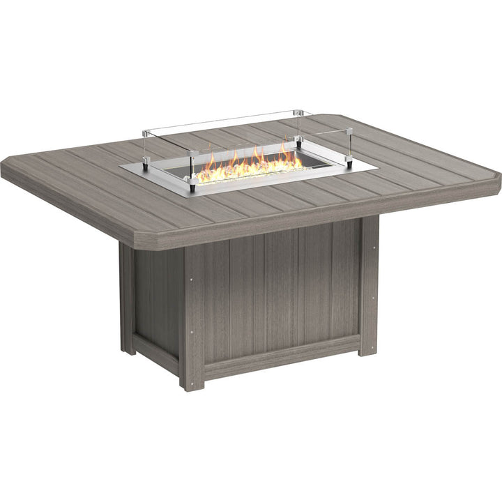 -LuxCraft-Lumin Fire Table 62" Rectangular-Pangaea Patio