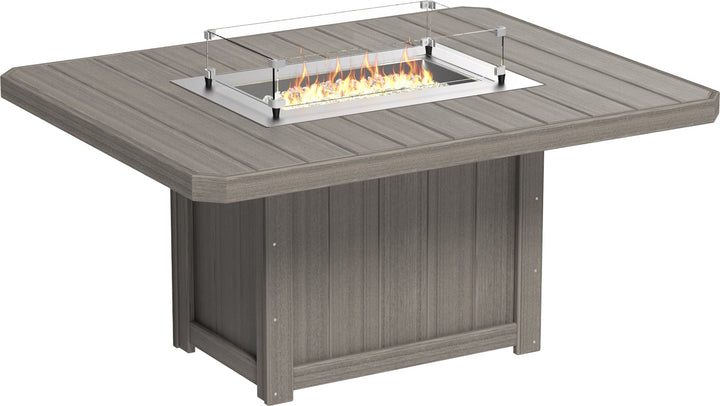 LCLFT62RCGD-LuxCraft-Lumin Fire Table 62" Rectangular-Pangaea Patio