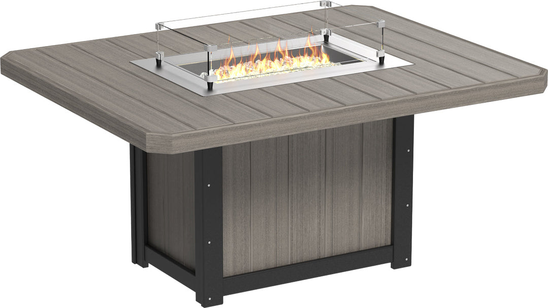 LCLFT62RCGBD-LuxCraft-Lumin Fire Table 62" Rectangular-Pangaea Patio