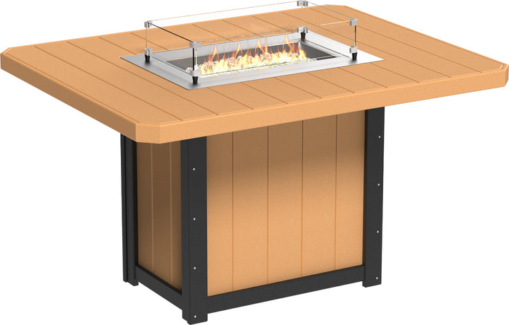 LCLFT62RCBC-LuxCraft-Lumin Fire Table 62" Rectangular-Pangaea Patio