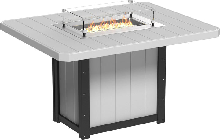 LCLFT62RDGBC-LuxCraft-Lumin Fire Table 62" Rectangular-Pangaea Patio