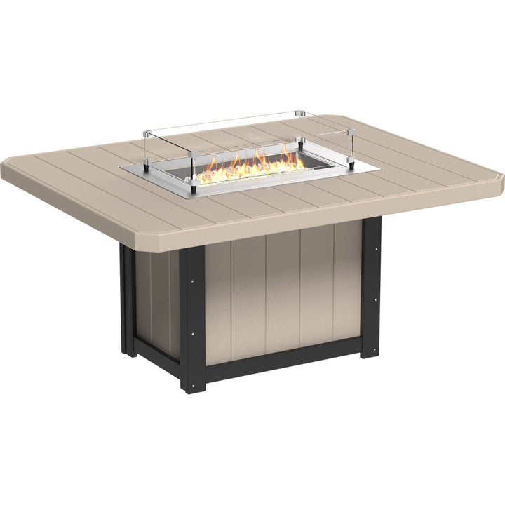 -LuxCraft-Lumin Fire Table 62" Rectangular-Pangaea Patio