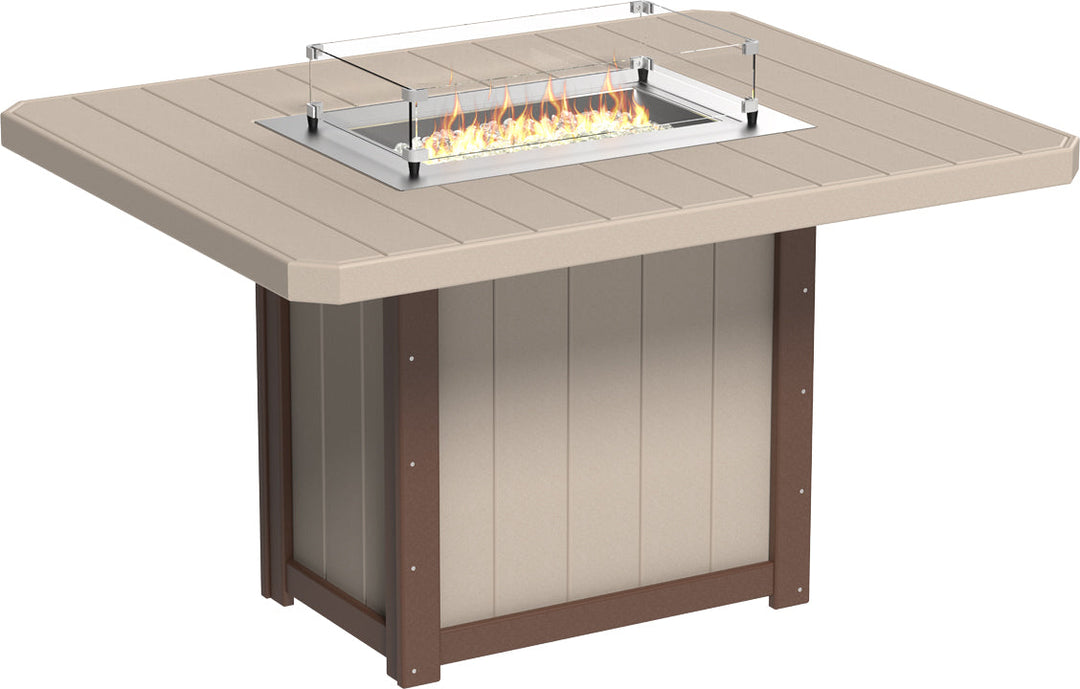 LCLFT62RWWCBRC-LuxCraft-Lumin Fire Table 62" Rectangular-Pangaea Patio