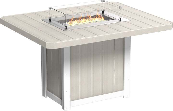 LCLFT62RBIWC-LuxCraft-Lumin Fire Table 62" Rectangular-Pangaea Patio