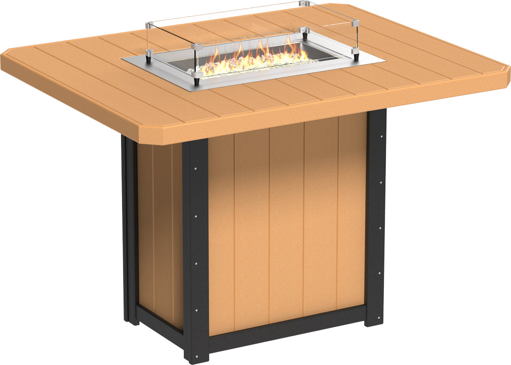 LCLFT62RCBB-LuxCraft-Lumin Fire Table 62" Rectangular-Pangaea Patio