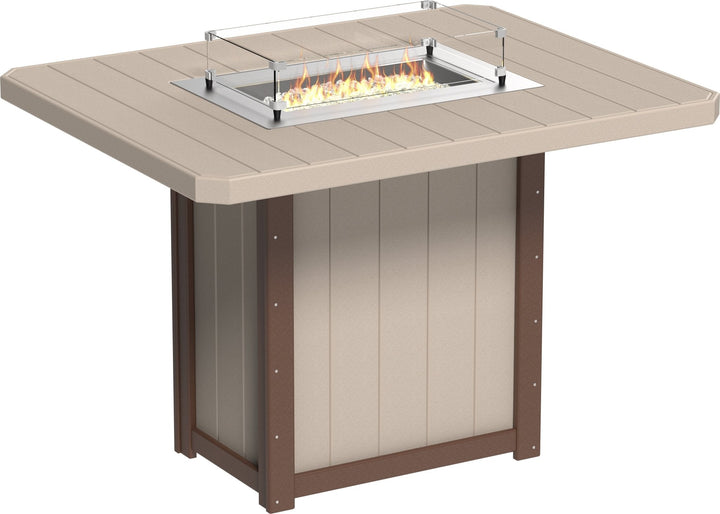 -LuxCraft-Lumin Fire Table 62" Rectangular-Pangaea Patio