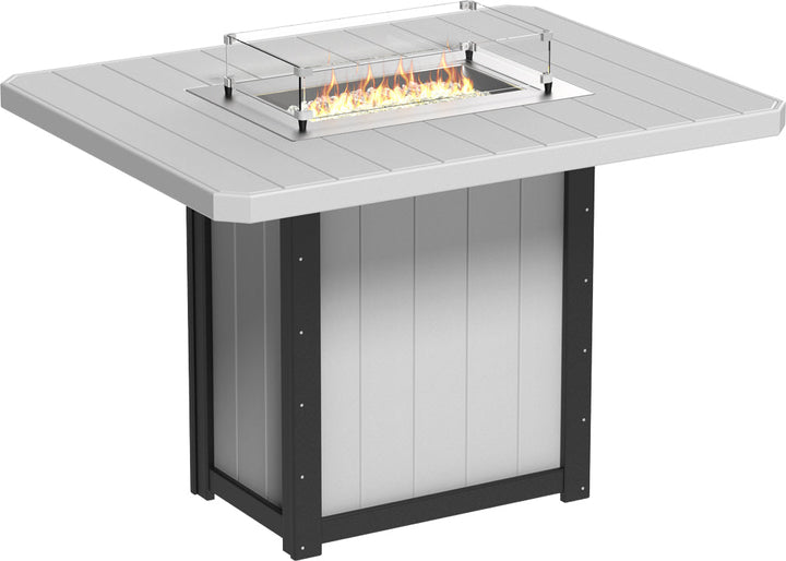 LCLFT62RDGBB-LuxCraft-Lumin Fire Table 62" Rectangular-Pangaea Patio