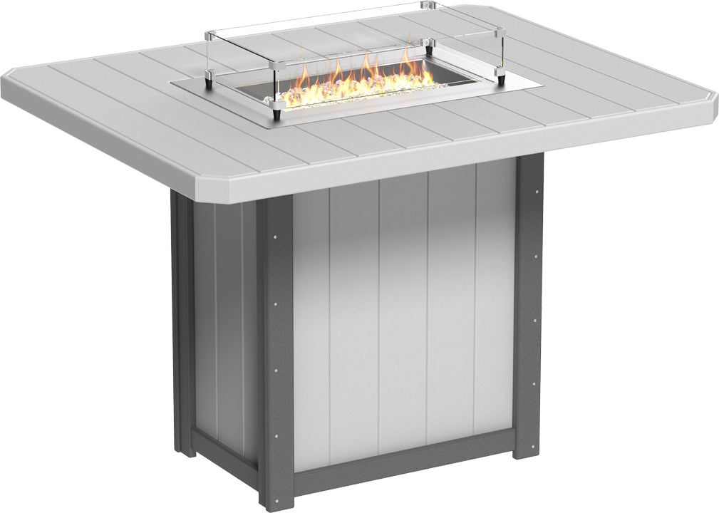 LCLFT62RDGSB-LuxCraft-Lumin Fire Table 62" Rectangular-Pangaea Patio