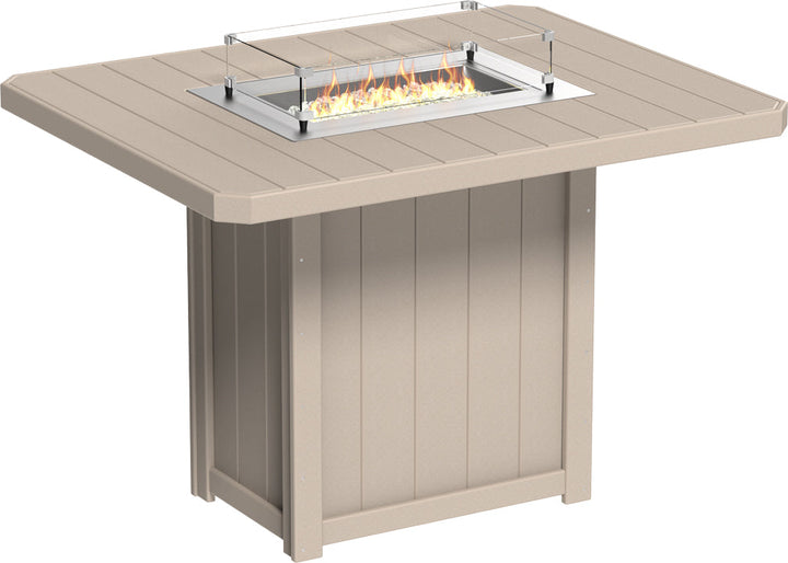 LCLFT62RWWB-LuxCraft-Lumin Fire Table 62" Rectangular-Pangaea Patio