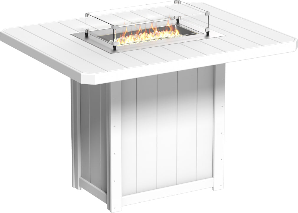 LCLFT62RWB-LuxCraft-Lumin Fire Table 62" Rectangular-Pangaea Patio