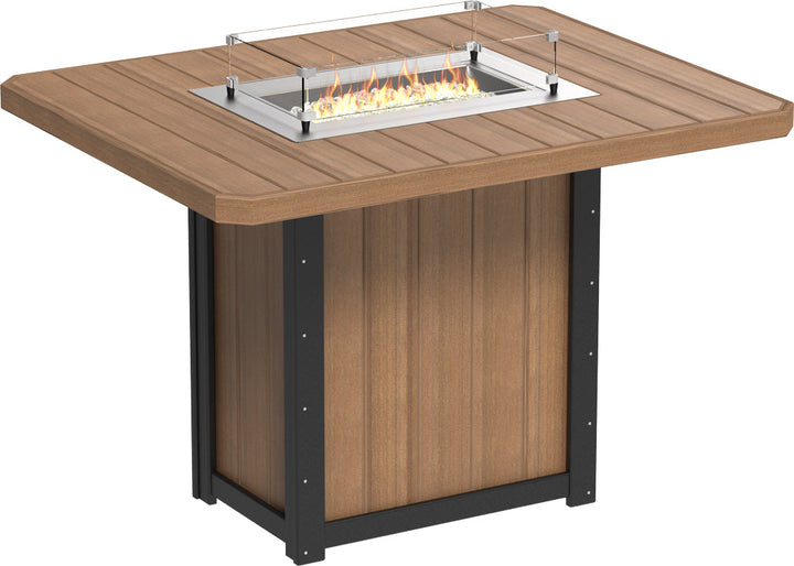 LCLFT62RAMBB-LuxCraft-Lumin Fire Table 62" Rectangular-Pangaea Patio