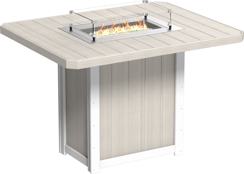 LCLFT62RBIWB-LuxCraft-Lumin Fire Table 62" Rectangular-Pangaea Patio