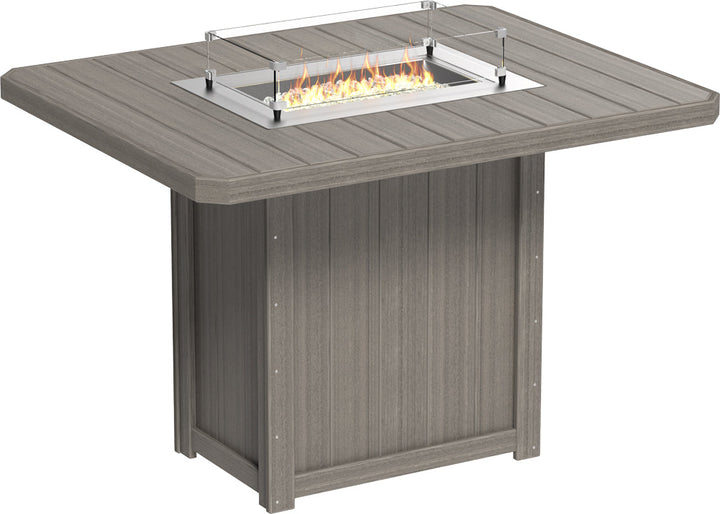 LCLFT62RCGB-LuxCraft-Lumin Fire Table 62" Rectangular-Pangaea Patio