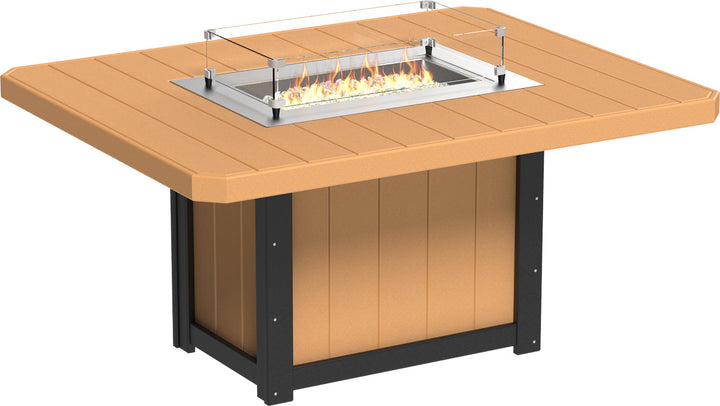 LCLFT62RCBD-LuxCraft-Lumin Fire Table 62" Rectangular-Pangaea Patio