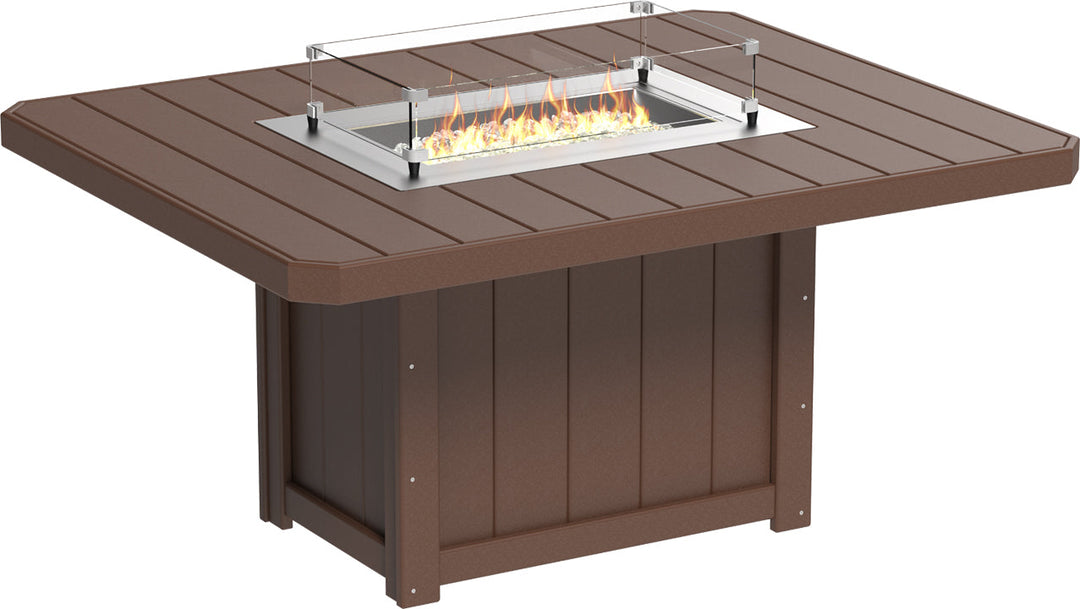 LCLFT62RCBRD-LuxCraft-Lumin Fire Table 62" Rectangular-Pangaea Patio