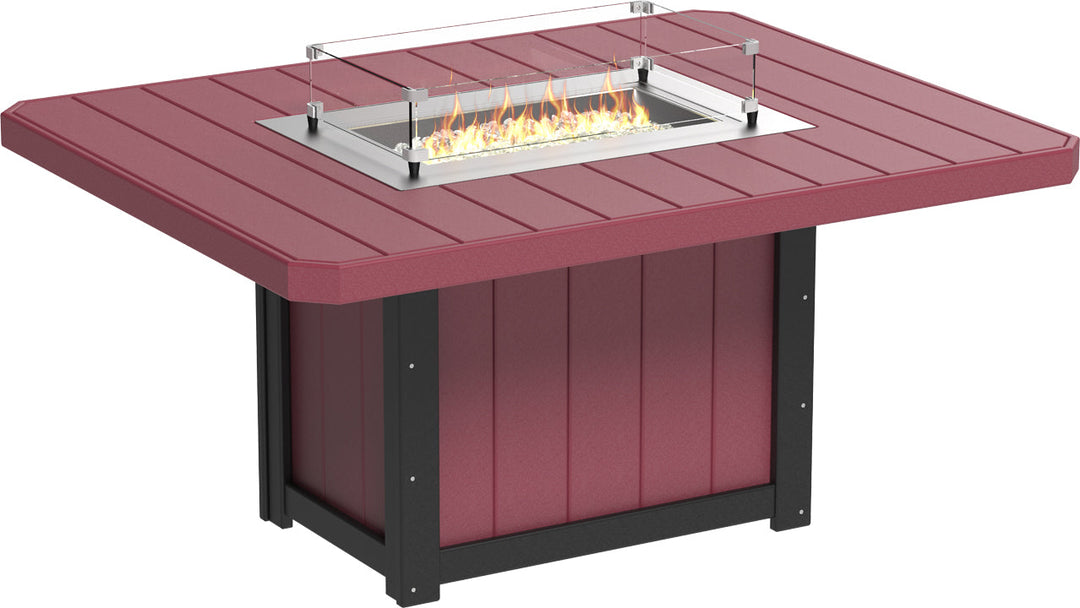 LCLFT62RCHBD-LuxCraft-Lumin Fire Table 62" Rectangular-Pangaea Patio