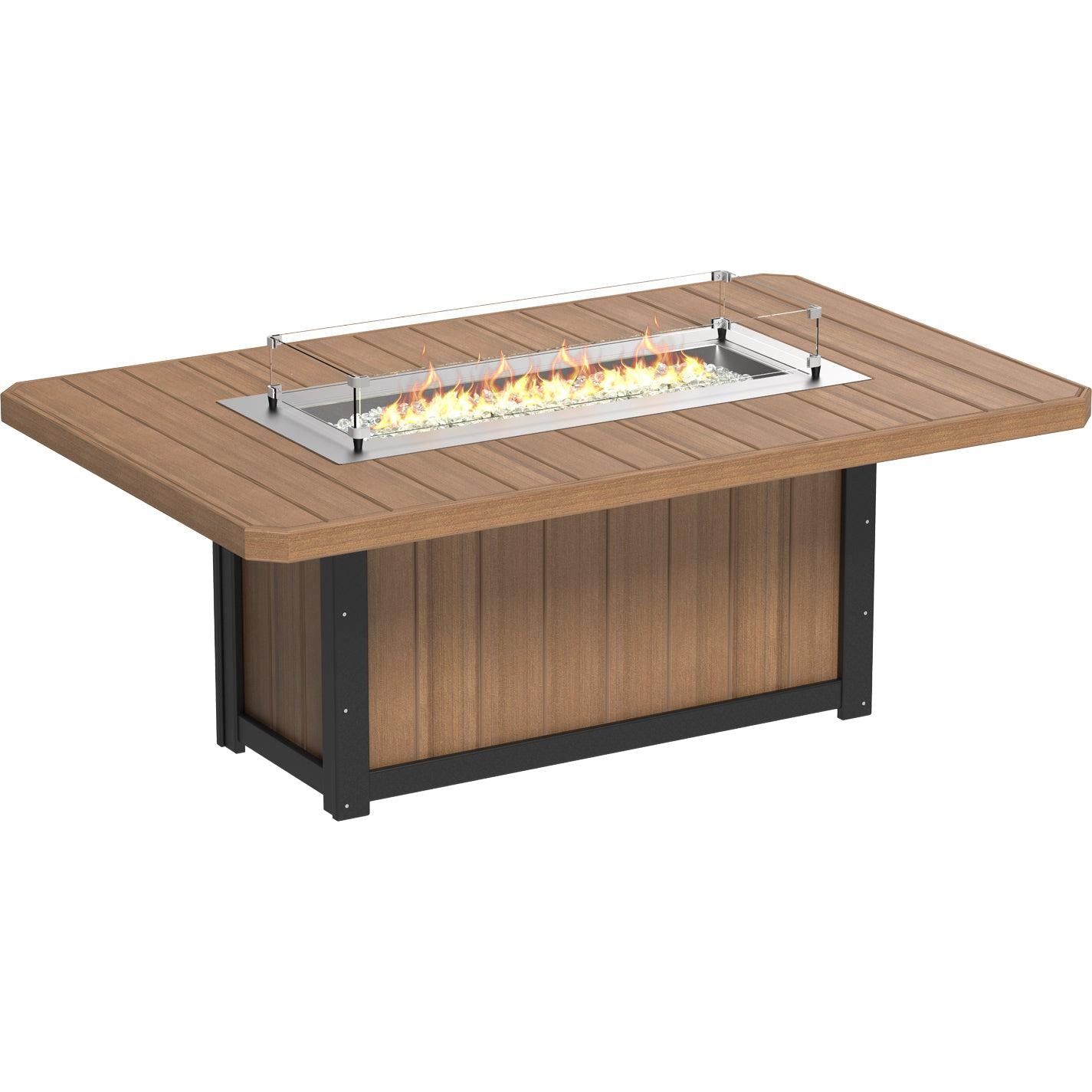 LCLFT79RGD-LuxCraft-Lumin Fire Table 79" Rectangular-Dining-Green-Pangaea Patio