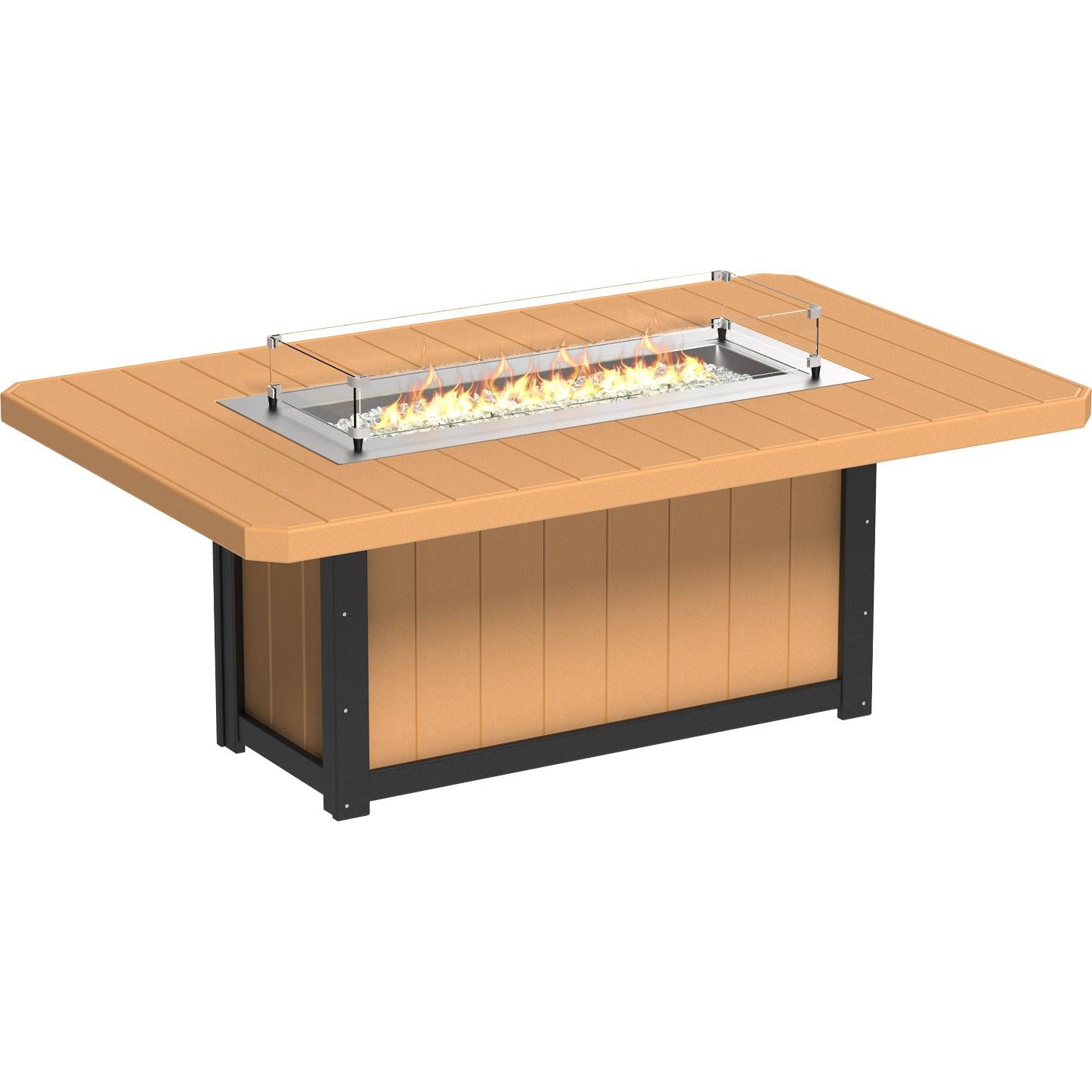 -LuxCraft-Lumin Fire Table 79" Rectangular-Pangaea Patio