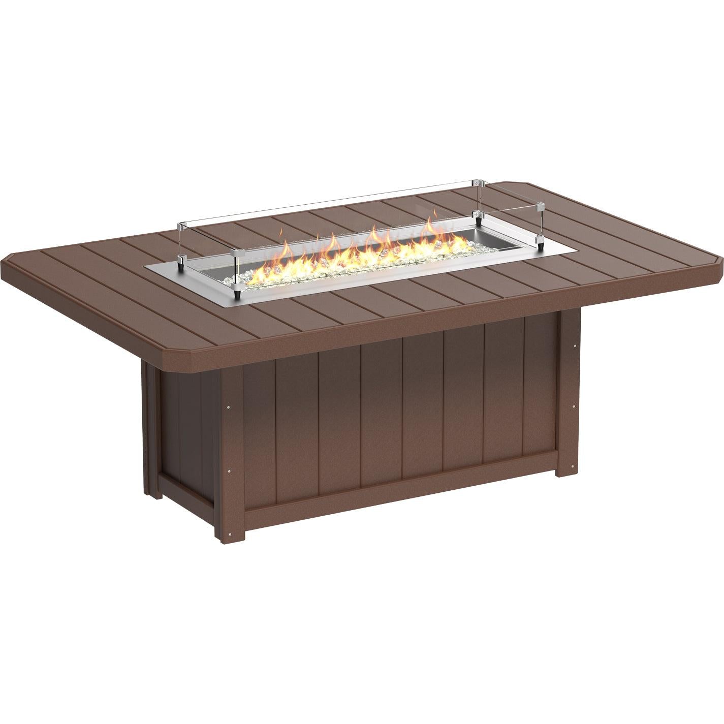 -LuxCraft-Lumin Fire Table 79" Rectangular-Pangaea Patio