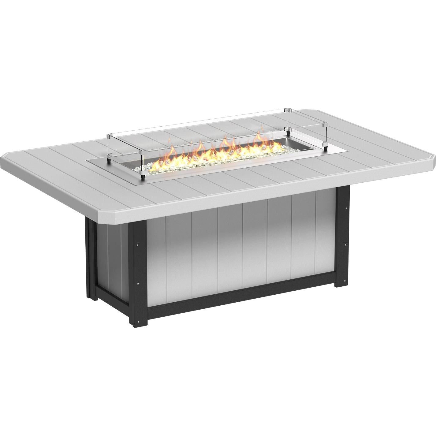 -LuxCraft-Lumin Fire Table 79" Rectangular-Pangaea Patio
