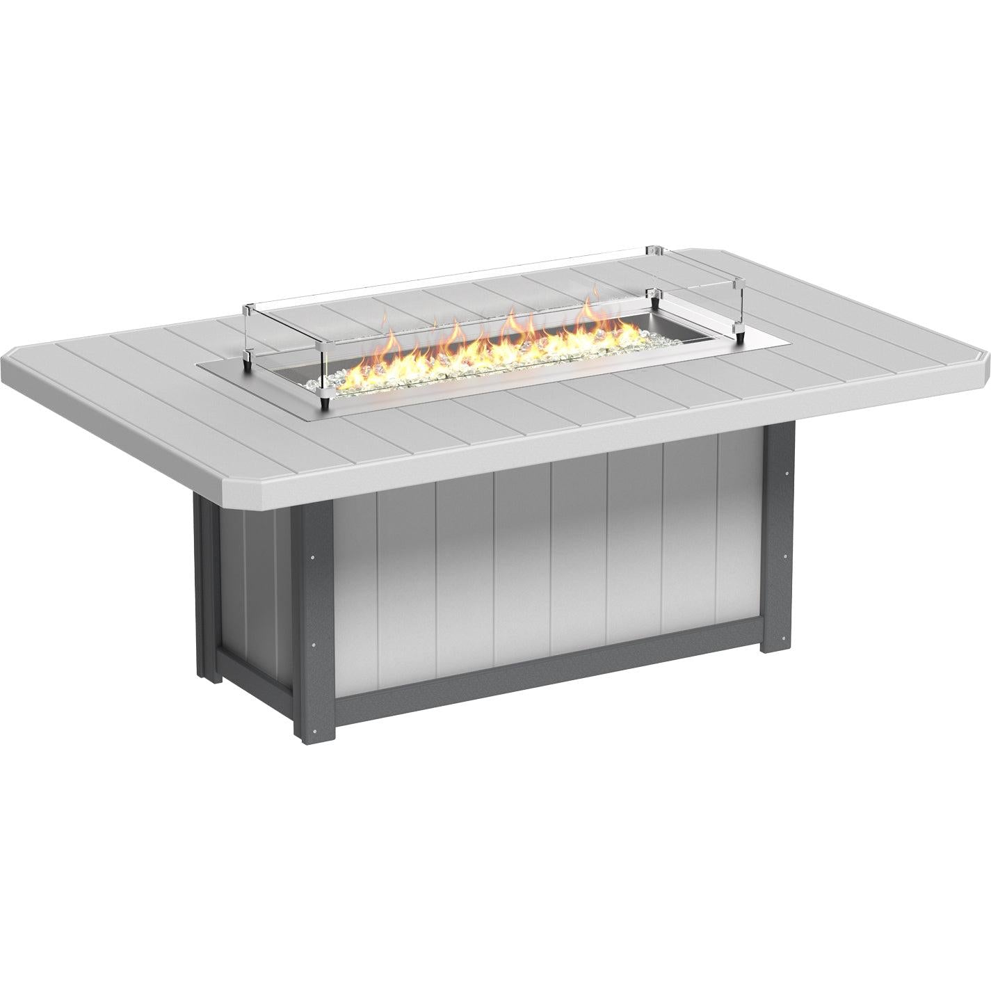 -LuxCraft-Lumin Fire Table 79" Rectangular-Pangaea Patio