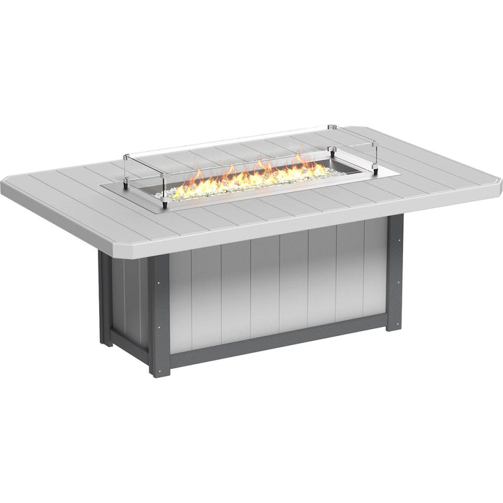 -LuxCraft-Lumin Fire Table 79" Rectangular-Pangaea Patio