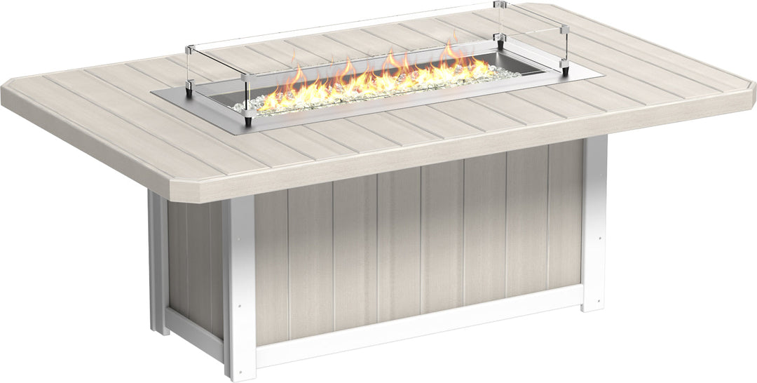 LCLFT79RBIWD-LuxCraft-Lumin Fire Table 79" Rectangular-Pangaea Patio