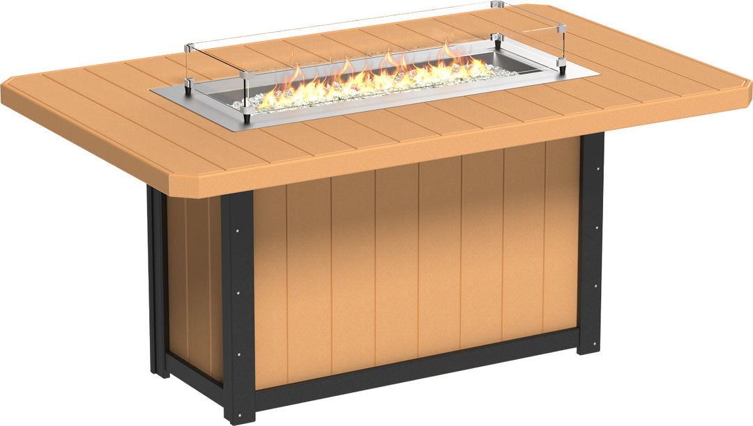 LCLFT79RCBC-LuxCraft-Lumin Fire Table 79" Rectangular-Pangaea Patio