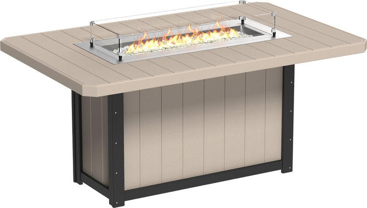 LCLFT79RWWBC-LuxCraft-Lumin Fire Table 79" Rectangular-Pangaea Patio