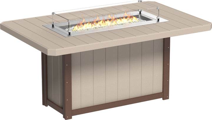 LCLFT79RWWCBRC-LuxCraft-Lumin Fire Table 79" Rectangular-Pangaea Patio