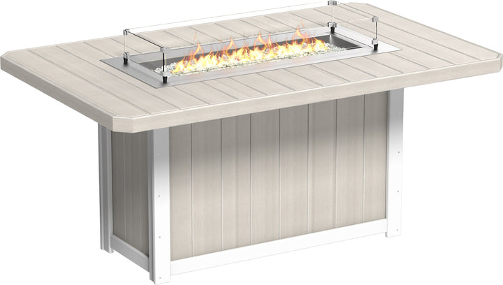 LCLFT79RBIWC-LuxCraft-Lumin Fire Table 79" Rectangular-Pangaea Patio