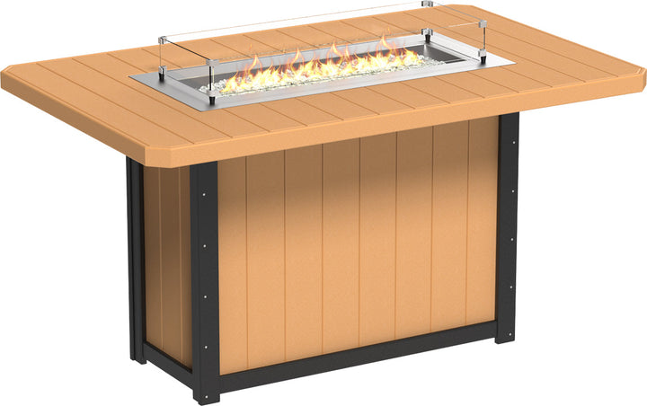 LCLFT79RCBB-LuxCraft-Lumin Fire Table 79" Rectangular-Pangaea Patio