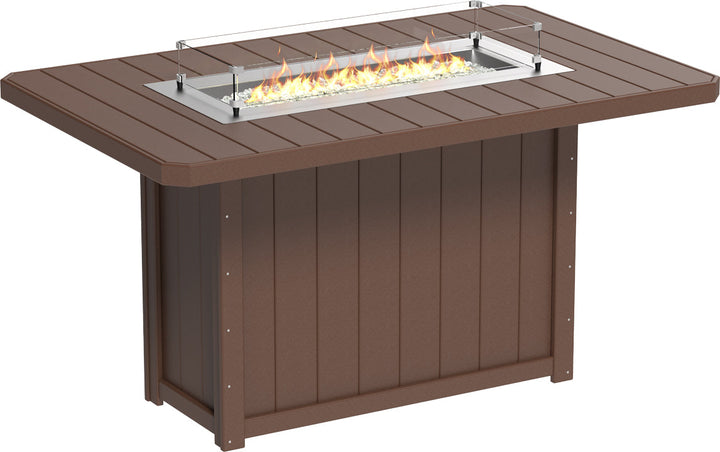 LCLFT79RCBRB-LuxCraft-Lumin Fire Table 79" Rectangular-Pangaea Patio