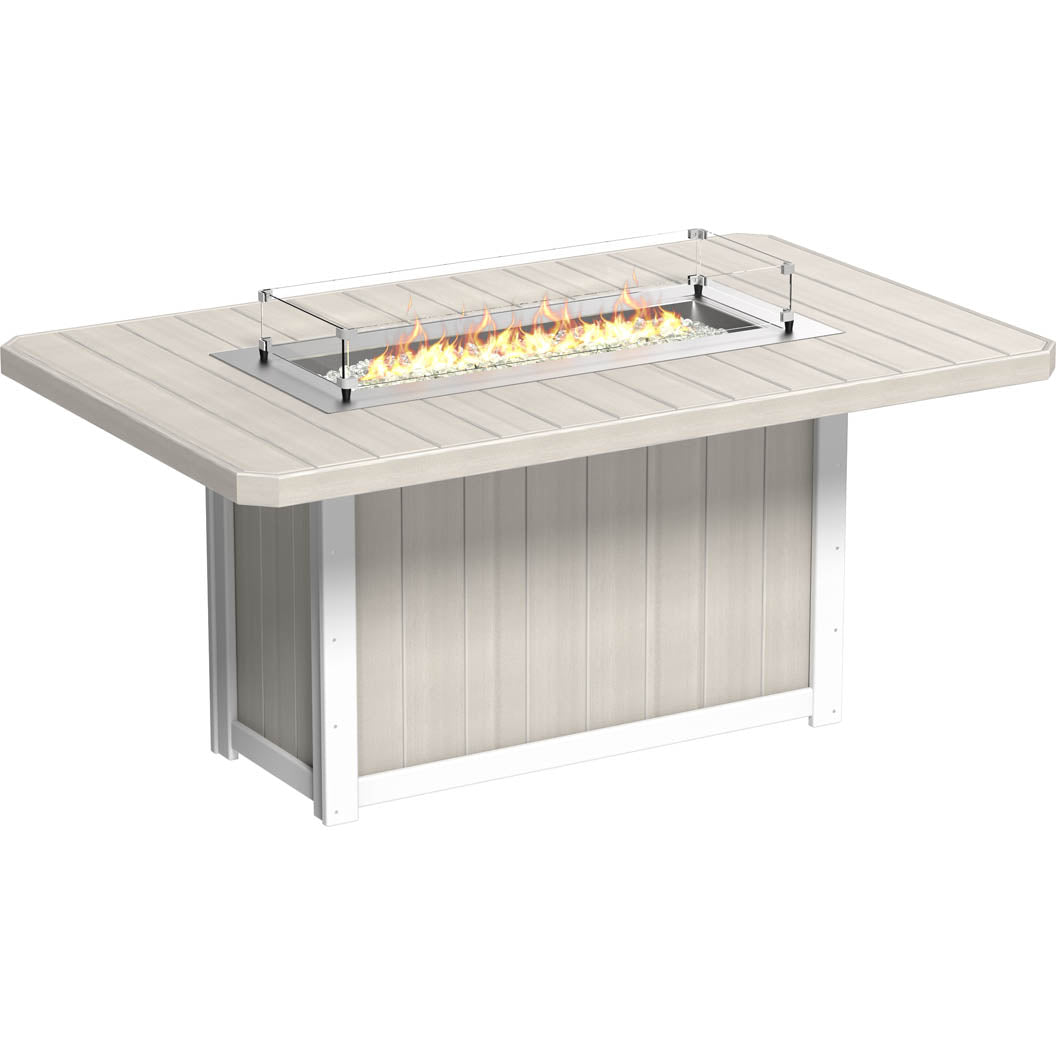 -LuxCraft-Lumin Fire Table 79" Rectangular-Pangaea Patio