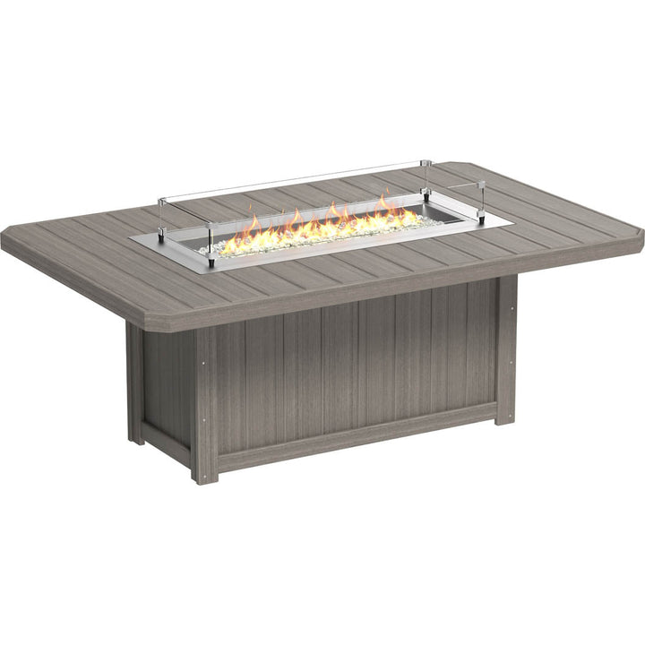 -LuxCraft-Lumin Fire Table 79" Rectangular-Pangaea Patio