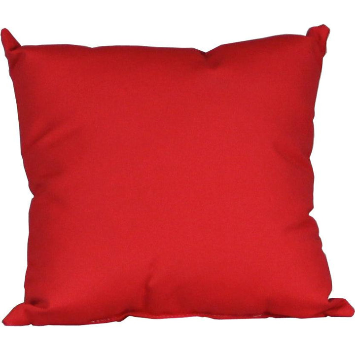 LC15TPLR-LuxCraft-LuxCraft 15" Square Pillow-Logo Red-Pangaea Patio