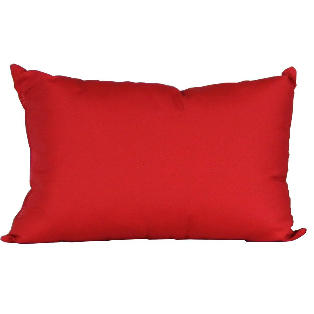 LCLPLR-LuxCraft-LuxCraft Lumbar Pillow-Logo Red-Pangaea Patio