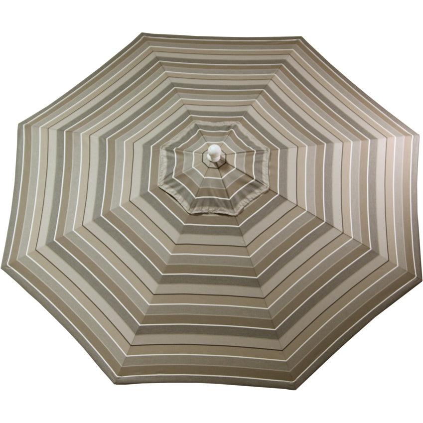 9MUMCW-LuxCraft-LuxCraft Umbrella-102 inches-white-Milano Charcoal-Pangaea Patio