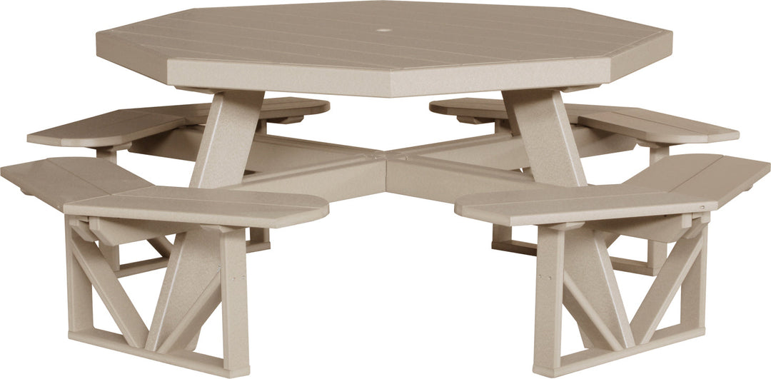 LCPOPTWW-LuxCraft-Octagon Picnic Table-Pangaea Patio