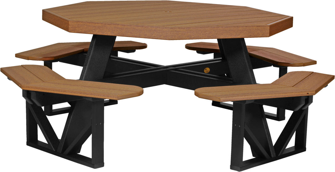 LCPOPTAMB-LuxCraft-Octagon Picnic Table-Pangaea Patio