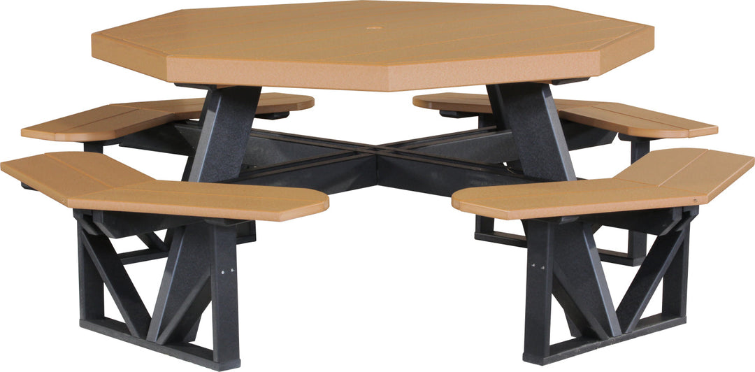 LCPOPTCB-LuxCraft-Octagon Picnic Table-Pangaea Patio