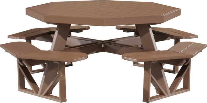 LCPOPTCBR-LuxCraft-Octagon Picnic Table-Pangaea Patio