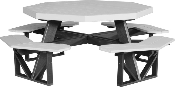 LCPOPTDGB-LuxCraft-Octagon Picnic Table-Pangaea Patio