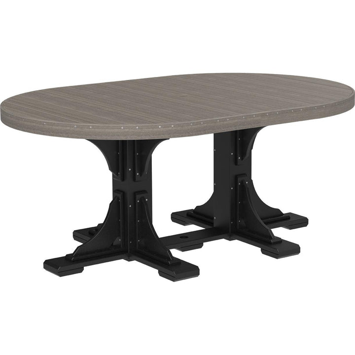 LCP46OTAMD-LuxCraft-Oval Table-Dining-Antique Mahogany-Pangaea Patio