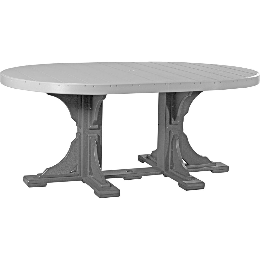 LCP46OTBKD-LuxCraft-Oval Table-Dining-Black-Pangaea Patio