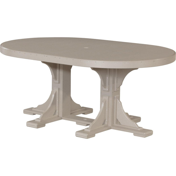 LCP46OTCBRD-LuxCraft-Oval Table-Dining-Chestnut Brown-Pangaea Patio