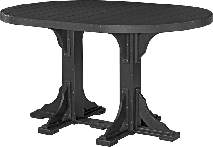 LCP46OTBKB-LuxCraft-Oval Table-Pangaea Patio